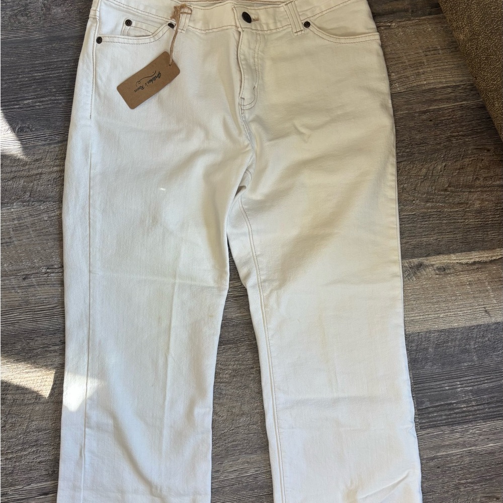Eddie Bauer Women's Cream Ankle Jeans